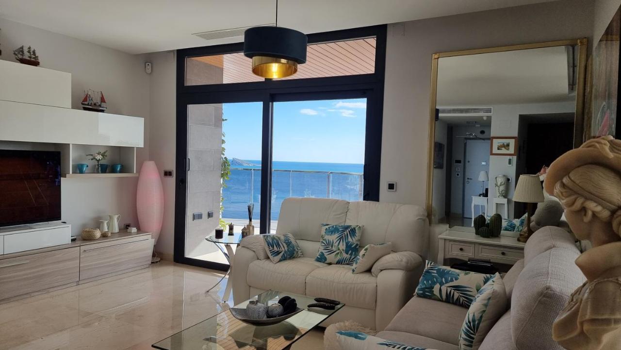 Sunset Waves Benidorm Julieta Vistas Al Mar Premium 200 Mt2 Con Jacuzzi En Terraza Apartment Ngoại thất bức ảnh