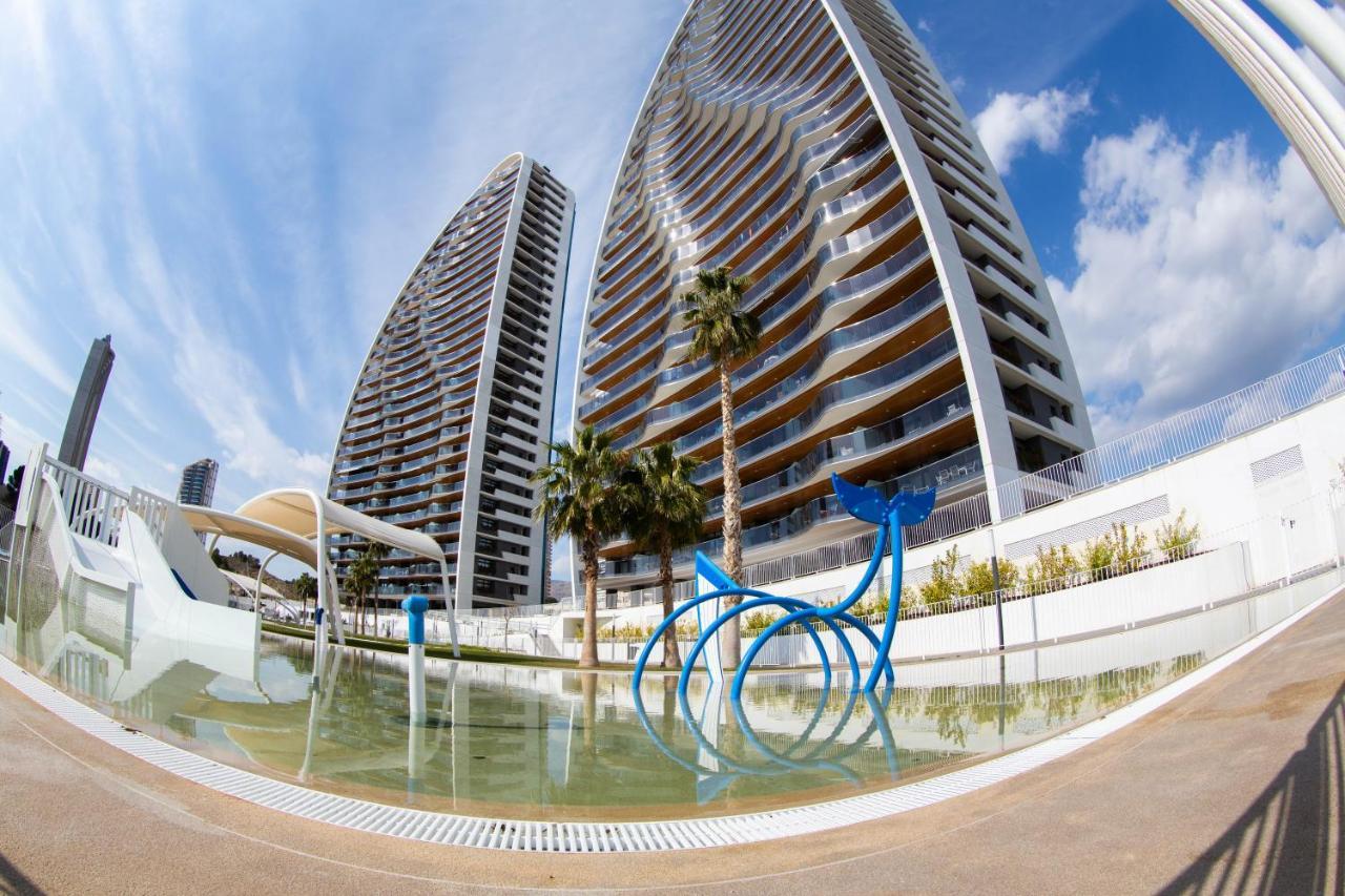 Sunset Waves Benidorm Julieta Vistas Al Mar Premium 200 Mt2 Con Jacuzzi En Terraza Apartment Ngoại thất bức ảnh