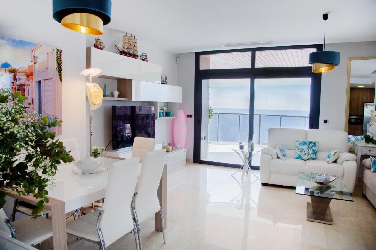 Sunset Waves Benidorm Julieta Vistas Al Mar Premium 200 Mt2 Con Jacuzzi En Terraza Apartment Ngoại thất bức ảnh